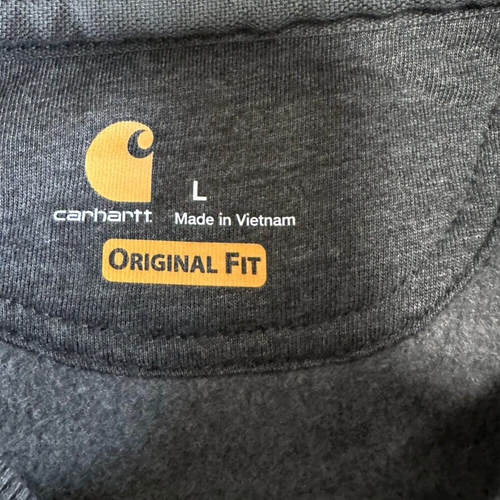 Carhartt Rain Defender Original Fit Crewneck Sweatshirt Men's Large Gray Casual - Picture 4 of 5